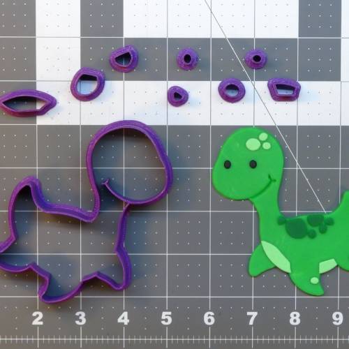 Cute Lochness Monster 266-763 Cookie Cutter Set 4 inch