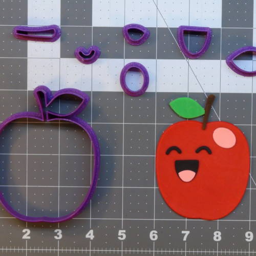 Cute Red Apple 266-B804 Cookie Cutter Set 4 inch
