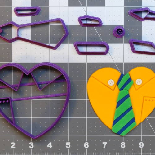 Dad Heart 266-B458 Cookie Cutter Set 4 inch