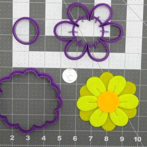 Daisy Flower 266-D092 Cookie Cutter Set 4 inch