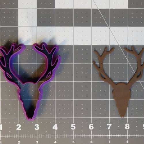 Deer Skull Silhouette 266-C452 Cookie Cutter 4 inch