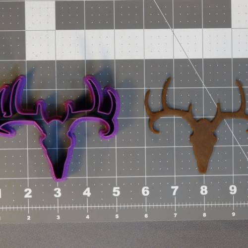 Deer Skull Silhouette 266-C453 Cookie Cutter 4 inch