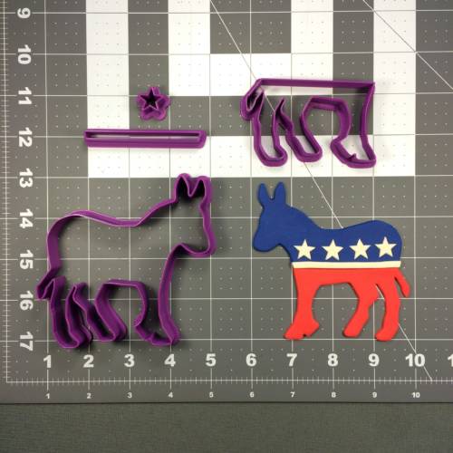 Democrat Party 266-249 Cookie Cutter Set 4 inch