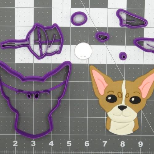 Dog - Chihuahua Face 266-D257 Cookie Cutter Set 4 inch