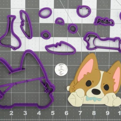Dog - Corgi Body with Bone 266-D325 Cookie Cutter Set 4 inch
