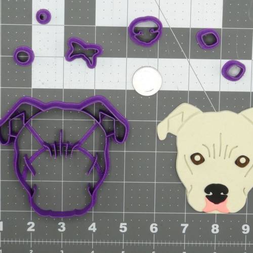 Dog - Pitbull Head 266-D179 Cookie Cutter Set 4 inch