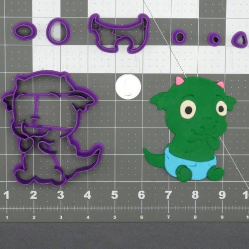 Dragon Baby Body 266-D454 Cookie Cutter Set 4 inch