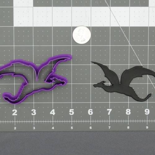 Dragon Flying Body 266-D447 Cookie Cutter Silhouette 4 inch