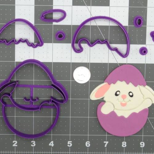 Easter Bunny in Egg 266-D035 Cookie Cutter Set 4 inch
