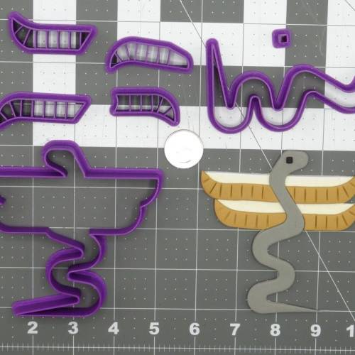 Egyptian Winged Serpent Chanuphis 266-D248 Cookie Cutter Set 4 inch