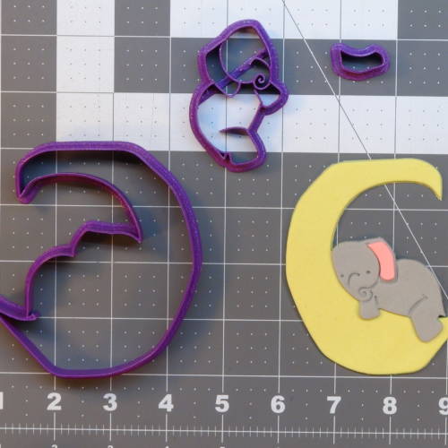 Elephant Moon 266-B312 Cookie Cutter Set 4 inch