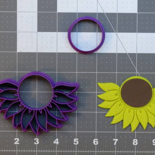 Half Sunflower 266-B500 Cookie Cutter Set 4 inch