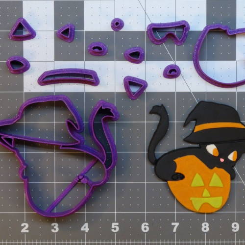 Halloween Cat 266-B808 Cookie Cutter Set 4 inch