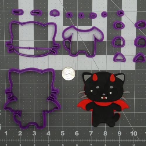 Halloween - Devil Cat Body 266-D990 Cookie Cutter Set 4 inch