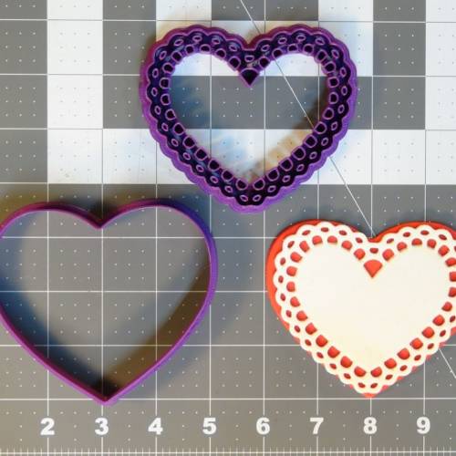 Heart Doily 266-C740 Cookie Cutter Set 4 inch