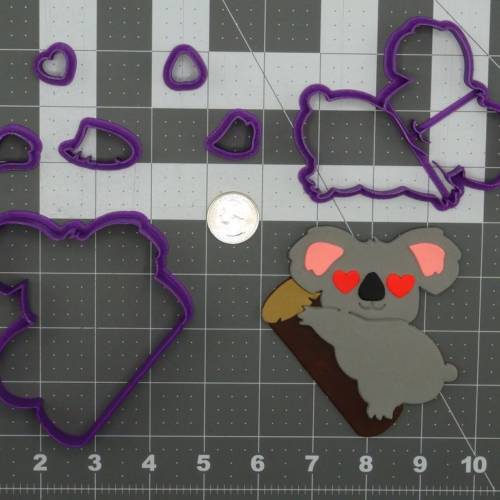Heart Eye Koala 266-C984 Cookie Cutter Set 4 inch