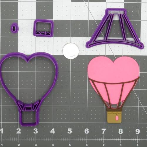 Heart Hot Air Balloon 266-D225 Cookie Cutter Set 4 inch