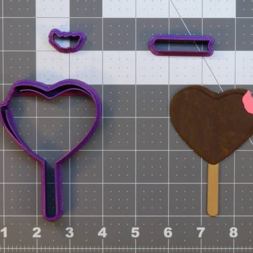 Heart Ice Cream 266-B634 Cookie Cutter Set 4 inch