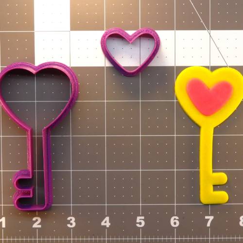 Heart Key 266-423 Cookie Cutter Set 4 inch