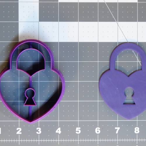 Heart Lock 266-C280 Cookie Cutter 4 inch