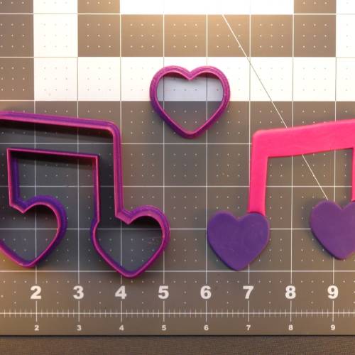 Heart Music Note 266-428 Cookie Cutter Set 4 inch