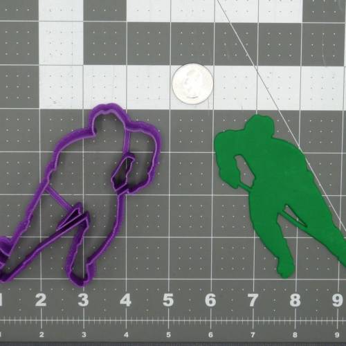 Hockey Player Body 266-D203 Cookie Cutter 4 inch