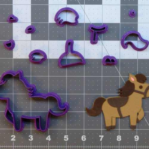 Horse 266-B768 Cookie Cutter Set 4 inch
