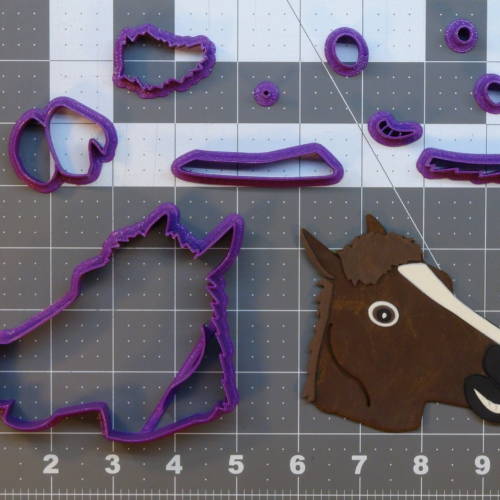 Horse Head Mask 266-B770 Cookie Cutter Set 4 inch