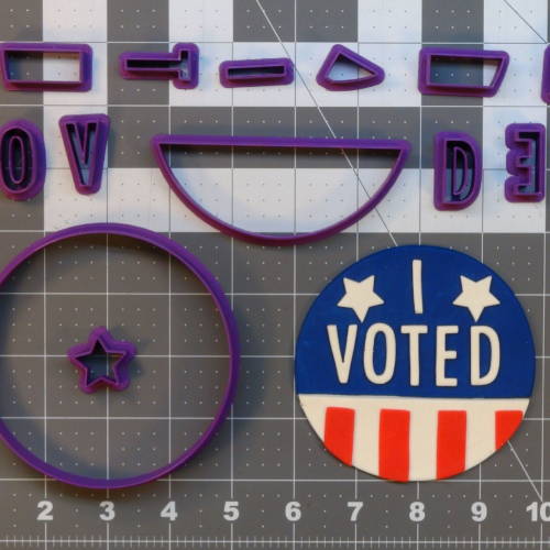 I Voted 266-A709 Cookie Cutter Set 4 inch