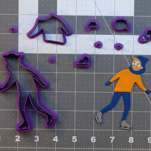 Ice Skater 266-C095 Cookie Cutter Set 4 inch