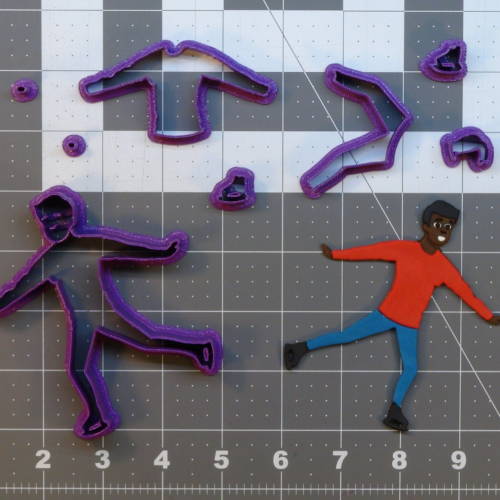 Ice Skater 266-C096 Cookie Cutter Set 4 inch