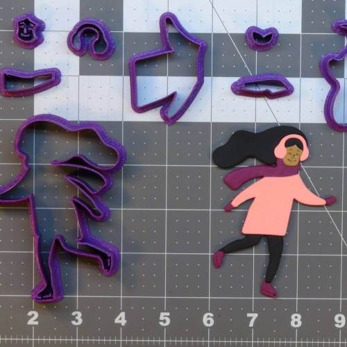 Ice Skater 266-C097 Cookie Cutter Set 4 inch