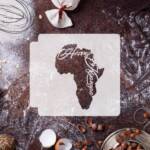 Africa Happy Kwanzaa 783-E325 Stencil