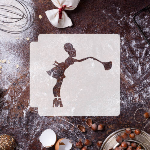 Afro Girl Maid 783-G781 Stencil
