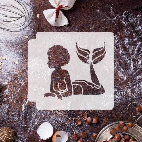 Afro Mermaid 783-H052 Stencil