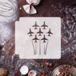 Airplane Flying Formation 783-G189 Stencil