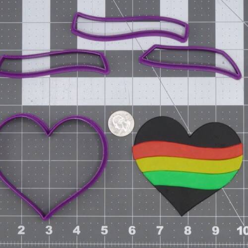 Awareness Heart 266-J596 Cookie Cutter Set