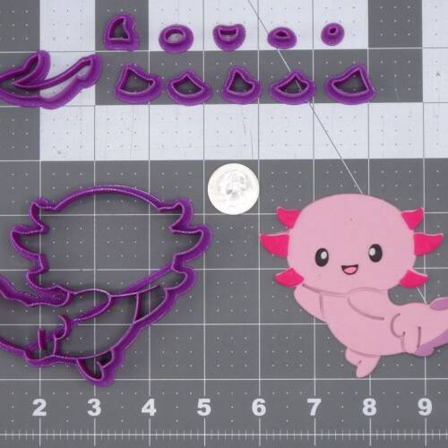 Axolotl Body 266-I366 Cookie Cutter Set