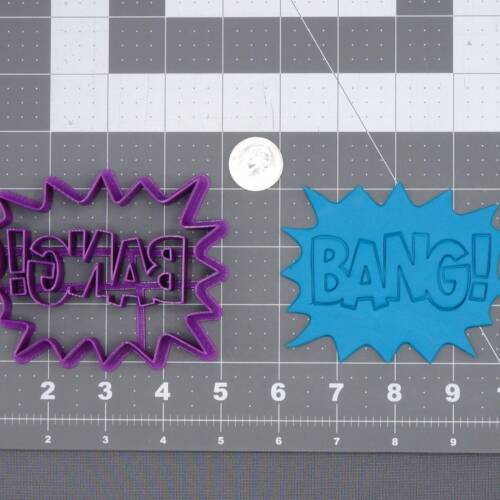 BANG Action Word Bubble 266-I692 Cookie Cutter