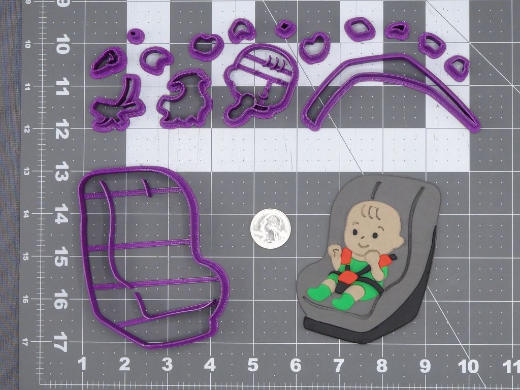 Baby Car Seat 266-I840 Cookie Cutter Set