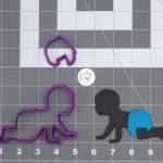 Baby Crawling 266-I920 Cookie Cutter Set