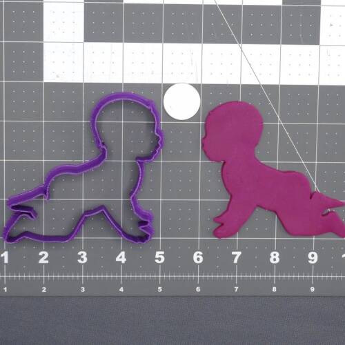 Baby Crawling Body 266-D587 Cookie Cutter Silhouette