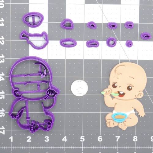 Baby Eating Baby Food Body 266-D526 Cookie Cutter Set