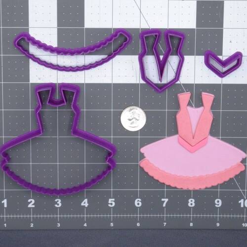 Ballerina Tutu 266-G415 Cookie Cutter Set
