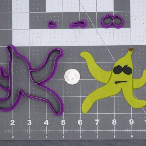 Banana Peel with Sunglasses 266-I404 Cookie Cutter Set