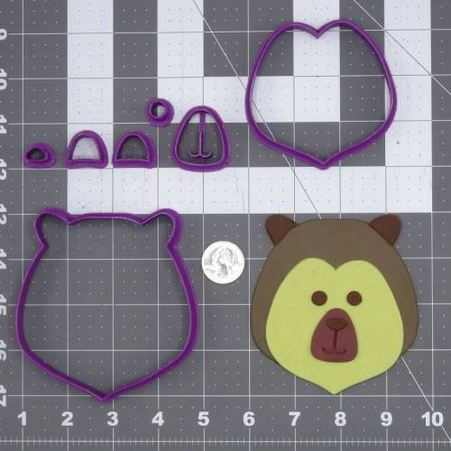 Bear Head 266-I997 Cookie Cutter Set