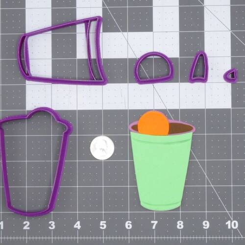 Beer Pong Cup 266-H972 Cookie Cutter Set