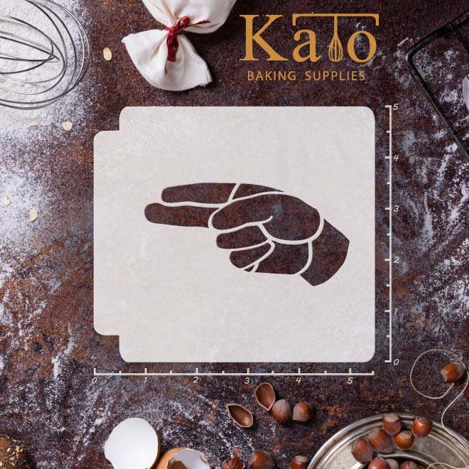 ASL Alphabet H 783-A212 Stencil ASL Alphabet H 783-A212 Stencil