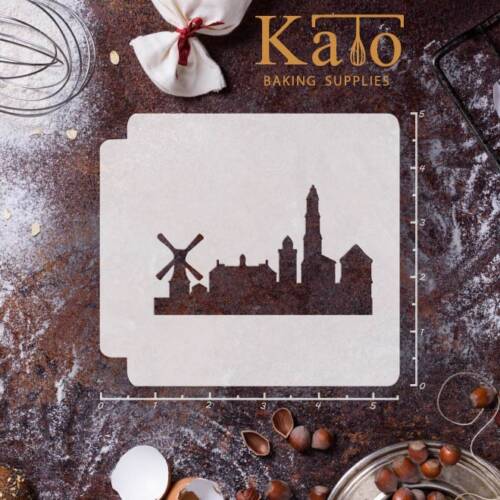 Amsterdam Nederlands Skyline 783-B065 Stencil