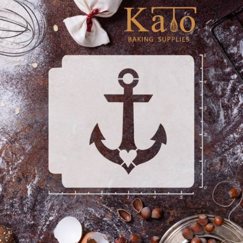 Anchor Heart 783-B447 Stencil